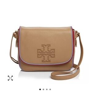 Tory Burch Harper Striped Messenger bag